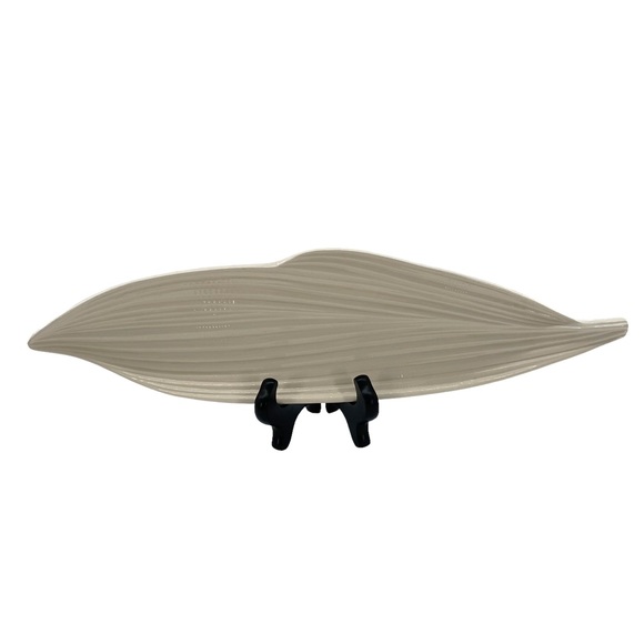 Copeland Spode Vintage Imperial Ivory Banana Leaf Platter Relish Tray England - Picture 6 of 9